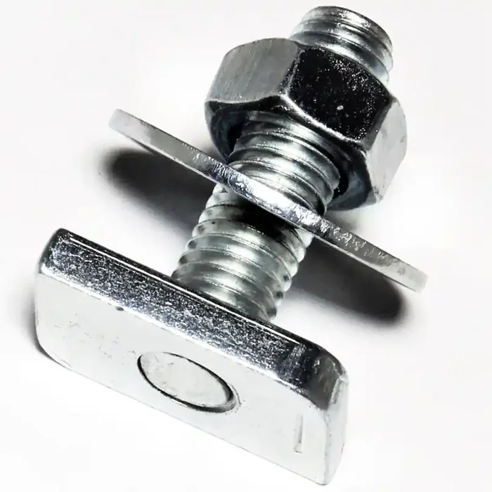 50 Stk. Hammerkopfschrauben galv. verzinkt 27/18 M 8 x 20