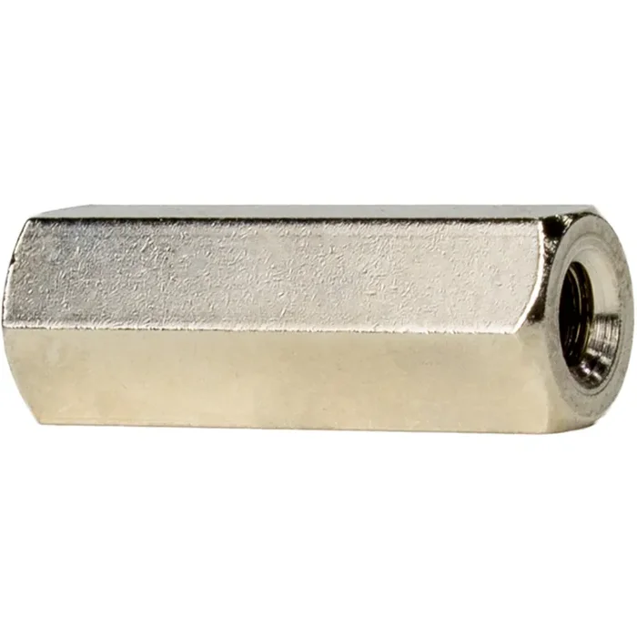 Abstandsbolzen / Distanzhalter Distin® Innen/Innen Messing vernickelt – M3 x 45 mm 100 Stück