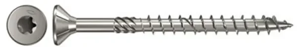 Fischer Holzschraube Spanplattenschrauben Power Fast Senkkopf Edelstahl A2 Teilgewinde TX – 5,0 x 40 mm 200 Stück