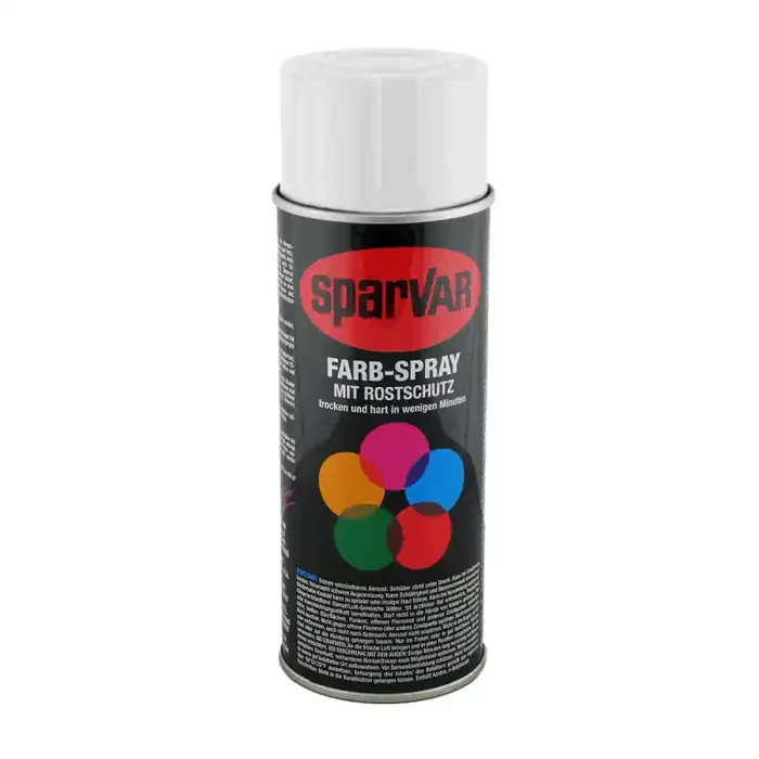 Sparvar Farb-Spray mit Rostschutz 400ml matt RAL 9016 – Verkehrsweiss