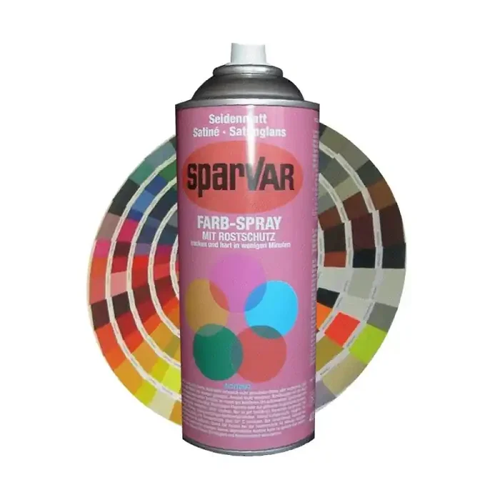 Sparvar Farb-Spray mit Rostschutz 400ml seidenmatt RAL 3000 – Feuerrot